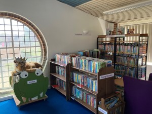 The children's section in the library at North Baddesley church
