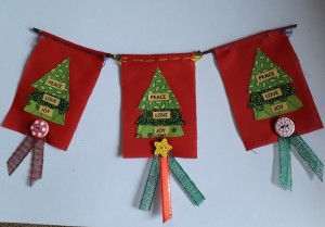 First Christmas Tree Festival flags crop
